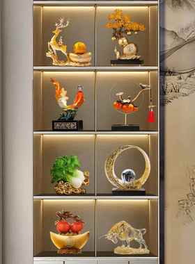 新中式酒柜装饰品摆件电视柜2025新款客厅轻奢高档高端大气上档次
