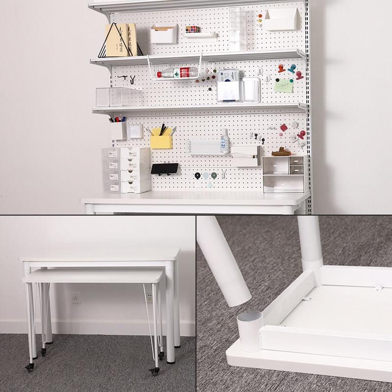 Hardware hole board bookshelf desk floor storage rack girl desktop storage accessories computer desk vertical e-sports wall