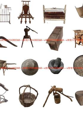 AL100700物件老木犁老旧农具农耕犁老木头农旧村民俗老摆货农家院