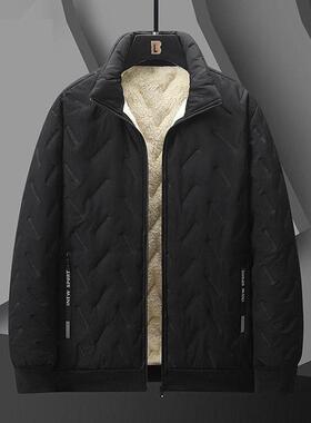 Y 85657 Fleece-lined men's jacket 羊羔绒加绒棉衣跨境外贸