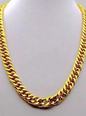 网红大金链子仿真土豪金链子塑料金链子金项链道具社会人套装恶搞