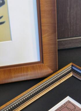 现代法式画厅艺复古装饰组合客餐DC-07桌中古实木挂画卧室床头文