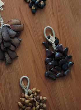 一枚橙 手作果实摇铃音板房售楼部茶几果盘干果装饰压书饰品摆件