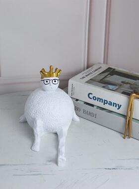 新款直销现代简约家居人物树脂雕塑创意样板房间软装小人摆件装饰