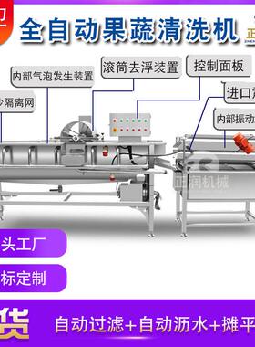 清鱼肉鱼片洗设 水清产品制作鱼备片清洗流水线 无损洗机