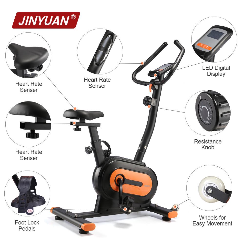 Exercise bike vertical magnetic control bike small household folding fitness equipment spinning bike cross-border