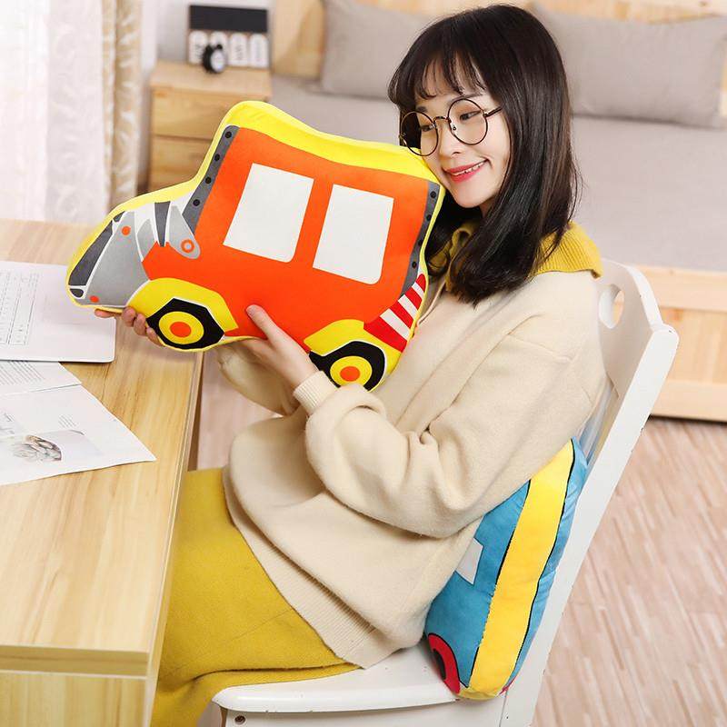 卡通小汽车模型玩偶抱枕交通工具毛绒玩具儿童飞机警车挖掘机公仔,淘宝优惠券,粉丝福利购,淘宝优惠卷