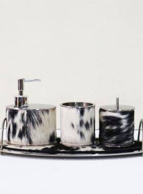 ISC现代奢简约皂不锈钢天马毛卫浴组合高轻端别然墅液器装饰品摆