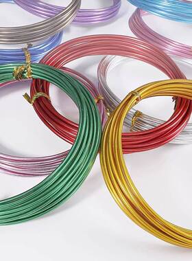 跨境铝线diy发财树材料编织工艺品铝丝制作园艺盆景造型用手工