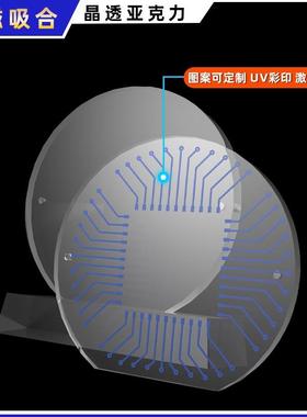 硅晶圆展示架力圆形芯片陈列示托架晶圆展tlzn%j#y台硅片亚克展牌