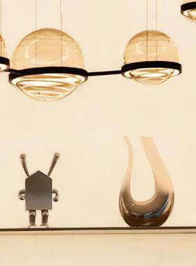 左顾 轻奢简约样板间餐边柜酒具套装组合软装饰品电视柜高端摆件