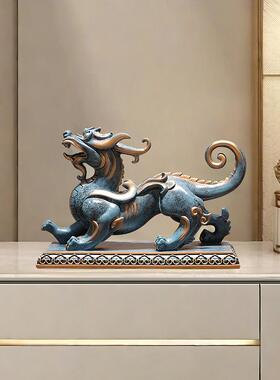 貔貅招财办室桌面装柜饰品居QAL家工艺品开业摆公件电视柜装饰酒