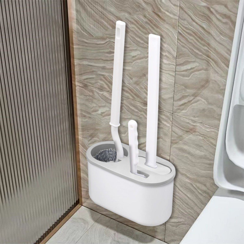 Creative Silicone Toilet Toilet Plastic Wall Mounted Wire Brush