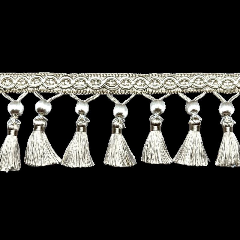 Curtain lace accessories European style curtain head hanging fringe lace living room sofa home fabric wood bead pendant
