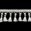 Curtain lace accessories European style curtain head hanging fringe lace living room sofa home fabric wood bead pendant
