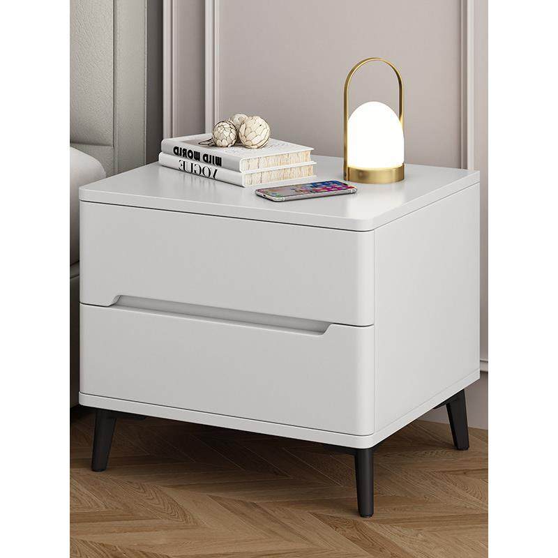 轻豪华实木床头柜阻尼涂漆床头柜现代简单的卧室家庭高端板岩存储,淘宝优惠券,粉丝福利购,淘宝优惠卷