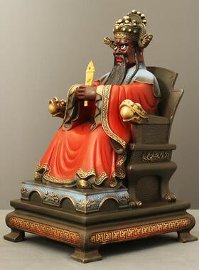 龙五爷黄铜摆件广济龙王家居客厅桌面供奉装饰品店铺开业全铜摆饰