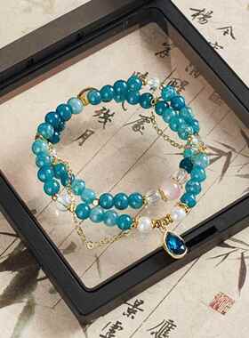 涂山璟叶十七复古多层串珠精致气质手链温柔小众高级手串闺蜜女