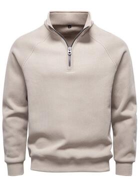 G 68076 Half Zip Stand Collar Fleece Men's Hoodie 半拉链卫衣