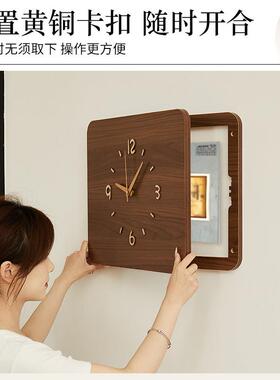 电表箱电装画免饰2025新款带钟表挂钟挂画电闸配LDX箱盒遮挡时钟