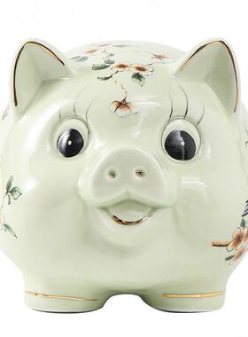 存钱猪陶瓷猪带存钱陶瓷存钱猪陶瓷罐可爱萌萌陶瓷猪陶瓷存钱猪