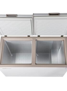 穗凌现货冰柜商用冷冻柜双温双箱卧式冰箱小型家用冷藏保鲜柜冷柜