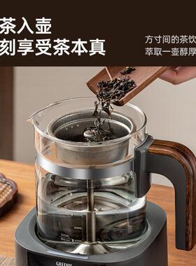 格丽思GREENIS煮茶壶煮茶器纯钛养生壶喷淋式蒸汽萃茶机烧水泡茶