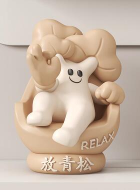 放青松情绪稳定神器可爱电视柜酒柜小摆件办公桌面解压装饰品