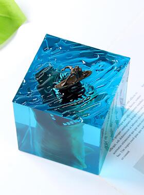 鲨海洋鱼冲浪SC-SY-00胶员微景观夜制灯摆件手工作水晶滴树脂工艺