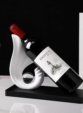 海贝海风生水起红酒架摆件酒柜电视柜家居装饰品轻奢高档陶瓷摆设