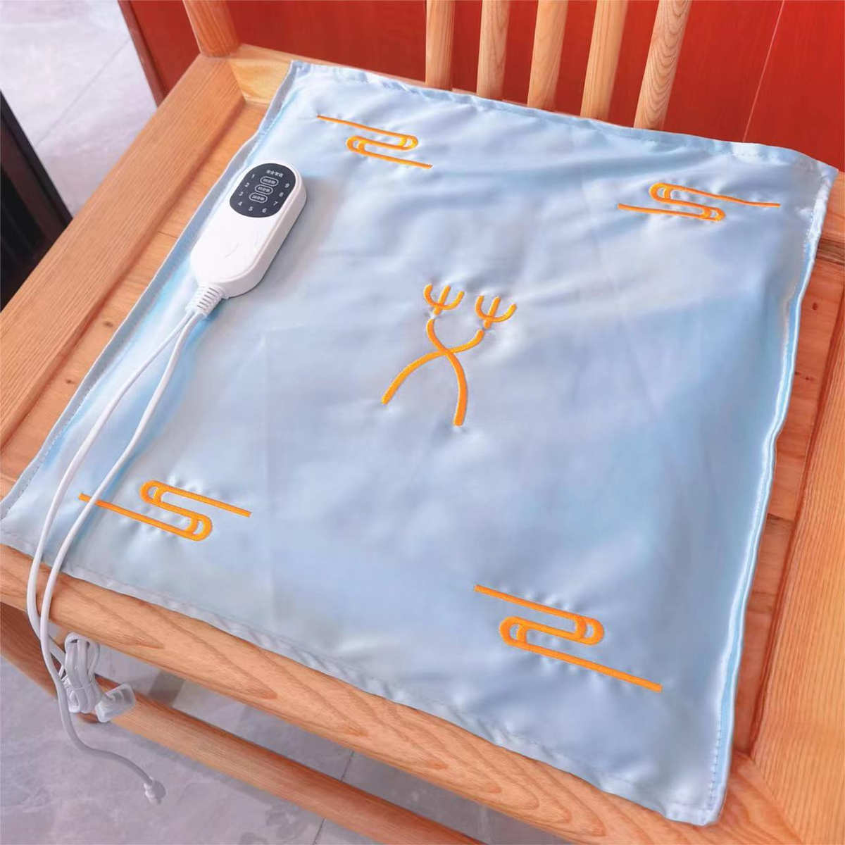 电加热艾绒坐垫家用温灸艾草垫热敷保暖玫瑰红花艾灸坐灸办公室灸 - 图1