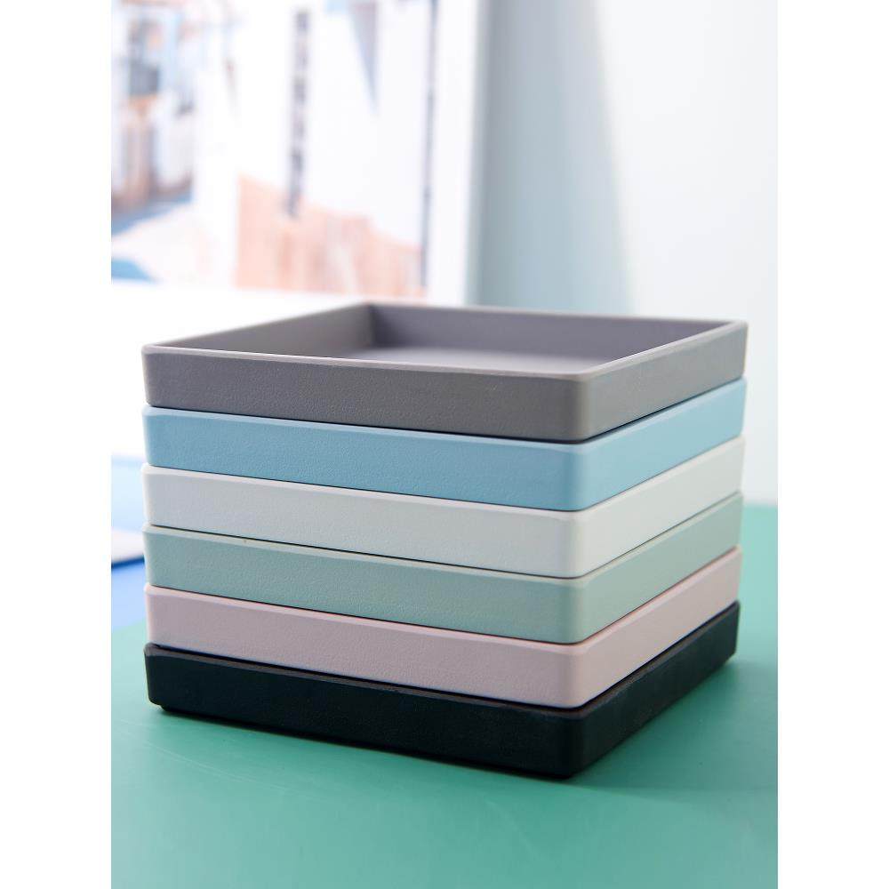 正方形托盘大号密胺塑料水杯茶盘方盘小四方形花盆沥水方形15*15,淘宝优惠券,粉丝福利购,淘宝优惠卷