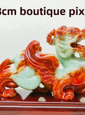 天然岫玉皮绣饰品玉石对书房客厅开间乔迁礼品家居用品质量保证