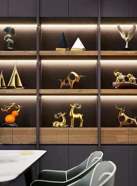 沉默是金 抽象工艺品创意北欧雕塑摆件复古办公室客厅 装饰品礼品