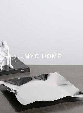 简约轻奢客厅茶几水果盘干果托盆餐厅吧台桌面样板间摆件软装饰品