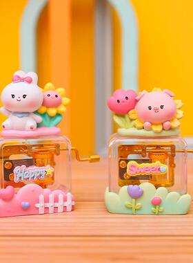 萌宠八音盒动物派对萌宠音乐会可爱手摇音乐盒学生儿童创意礼物批