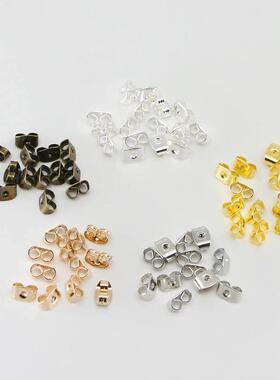 200pcs/lot Earring Studs Backs Stopper Scrolls Ear Post Butt