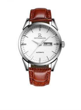 Watches Men Leather Date Quartz Wrist Watch Male Female