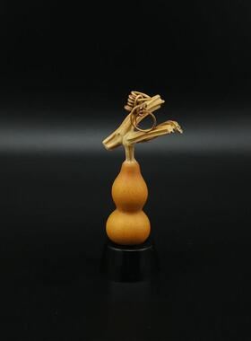 草里金手捻小葫芦3CM左右摆件盘玩收藏赠礼实拍文玩精品一物一图
