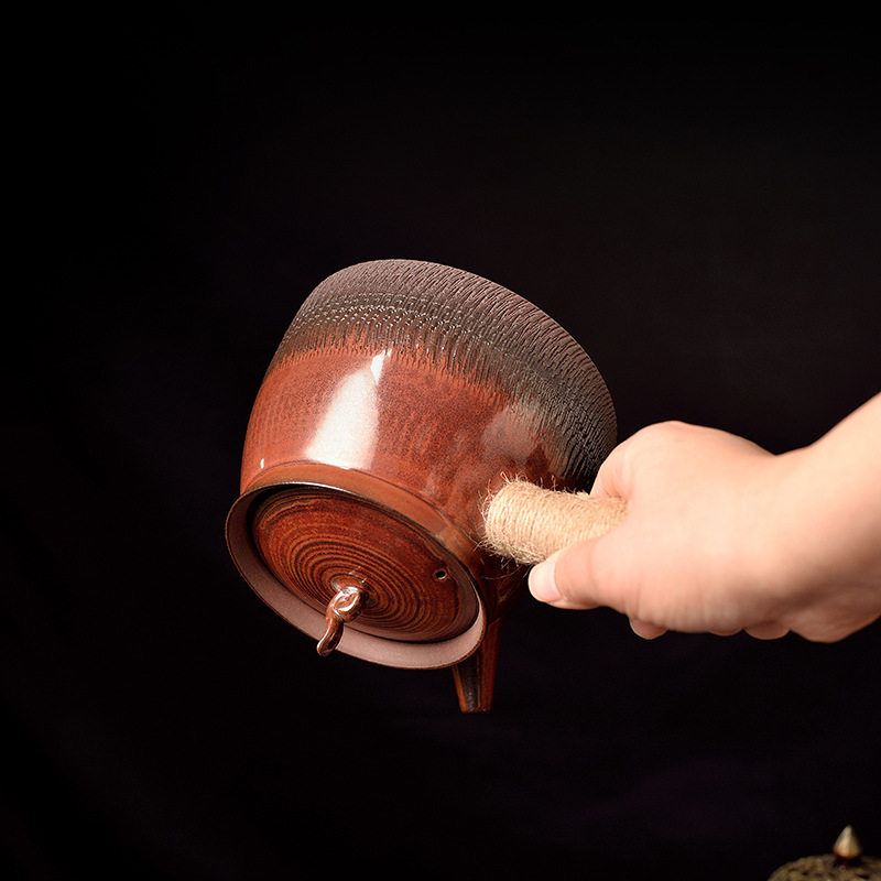 创意窑变色耐热炭炉砂铫壶烧水壶围炉煤碳炉煮茶壶朱泥泡茶器家用,淘宝优惠券,粉丝福利购,淘宝优惠卷