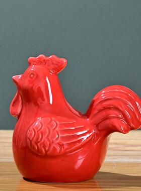 陶瓷可爱小猪家居客厅茶桌摆件德化白瓷生肖萌猪店铺办公柜台装饰