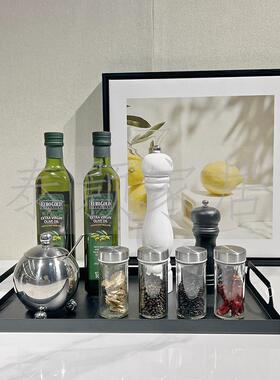 JJ现主代简约风样板厨房橱台面料理题组合套装橄榄油调房味瓶柜