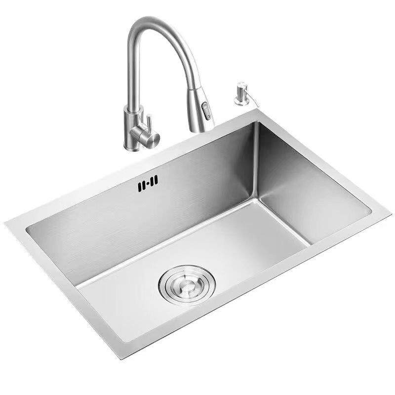 厨房家用厚水槽304不锈钢大单水槽台面手工高级洗菜盆台中盆台下,淘宝优惠券,粉丝福利购,淘宝优惠卷