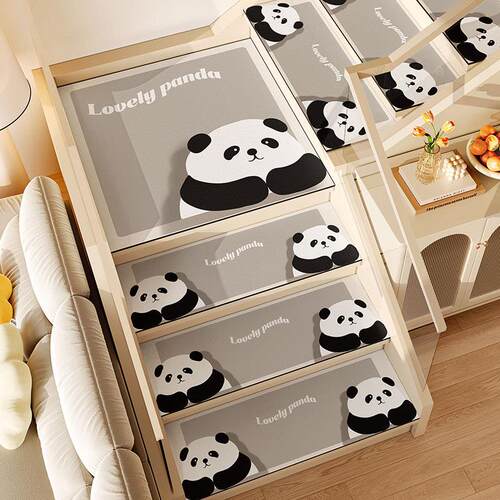 楼梯踏步垫硅藻泥室内加厚静音防滑高端皮革可擦免洗定制可裁剪 - 图1