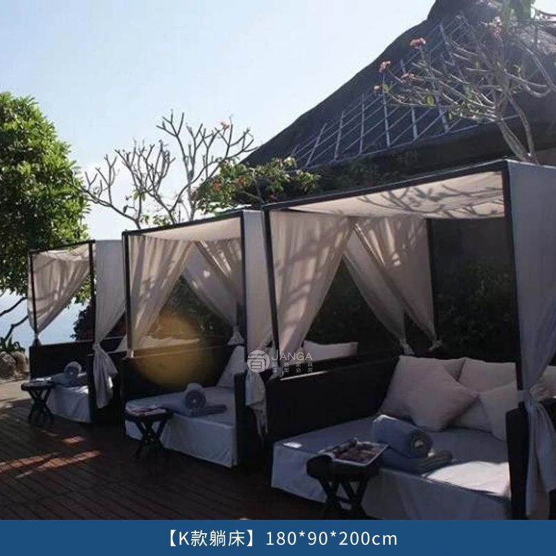 休闲别墅露台躺纱床沙防雨晒藤防编躺椅酒店民宿540带发帘躺床沙,淘宝优惠券,粉丝福利购,淘宝优惠卷