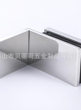 不锈钢玻璃门固定夹淋浴房角码玻璃夹浴室隔断304配件