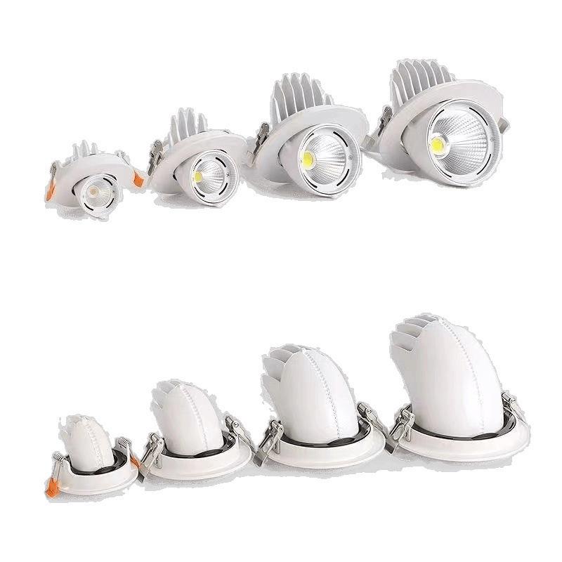 COB elephant trunk lamp spotlight embedded ceiling lamp living room strong light household led downlight new clothing store commercial