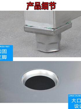 不锈钢收残车商用餐厅食堂泔水垃圾台收残车孔食物残渣收集台