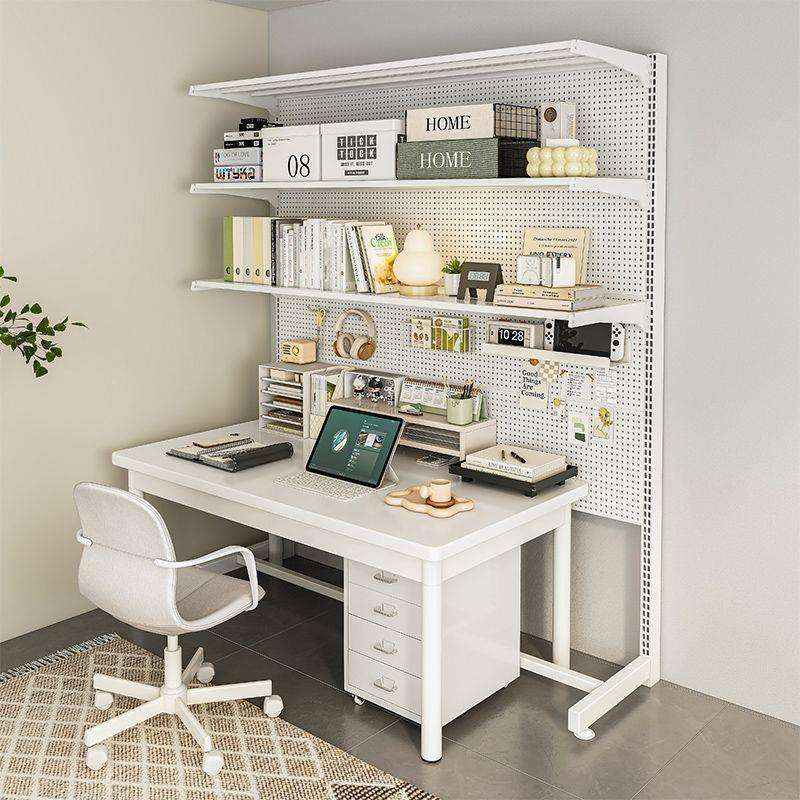 Perforated board storage rack floor-standing bookcase desk vertical wall storage display rack student home desktop bookshelf