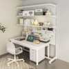 Perforated board storage rack floor-standing bookcase desk vertical wall storage display rack student home desktop bookshelf